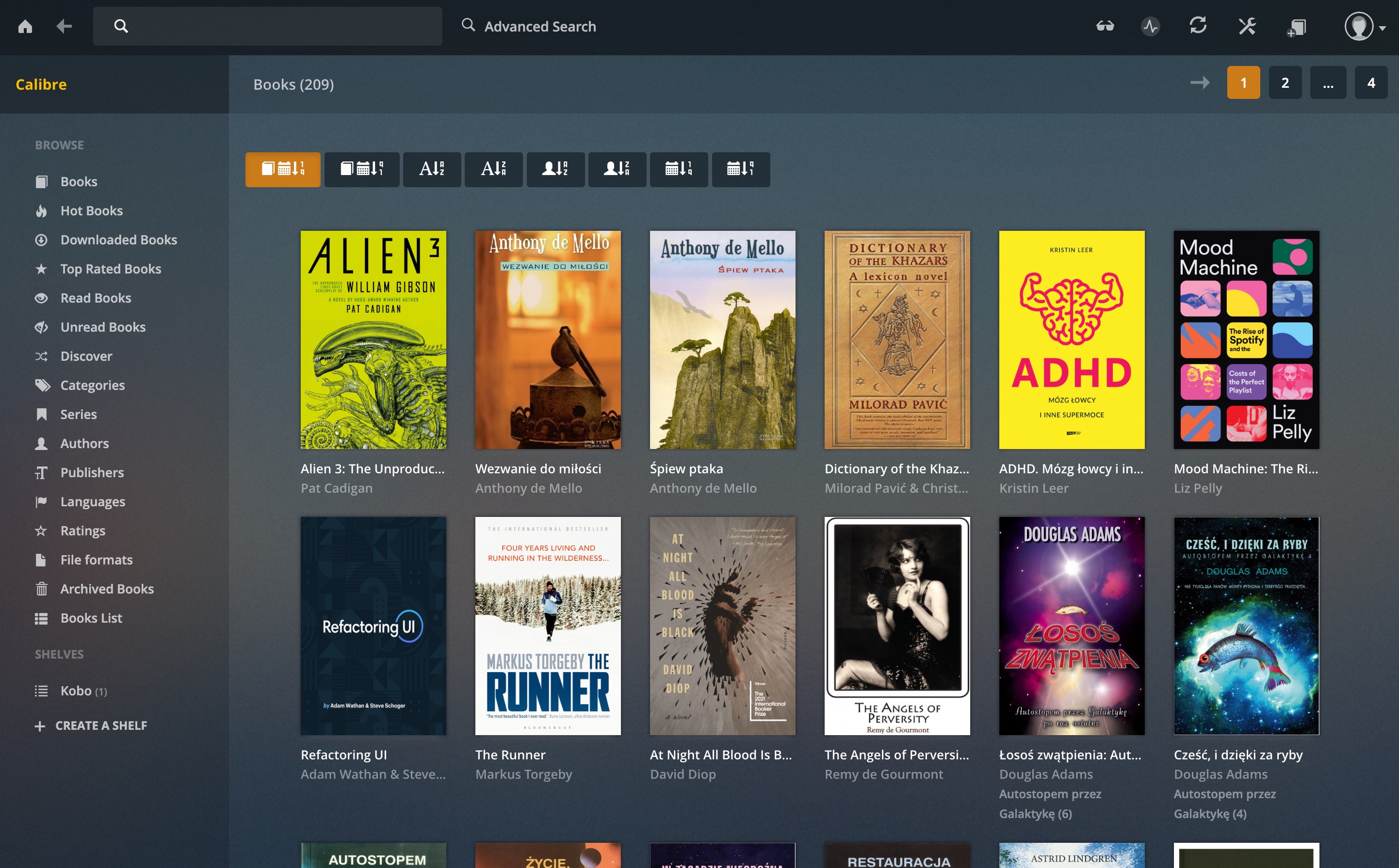 Calibre Web Screenshot